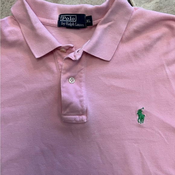 Ralph Lauren Pink Polo Shirt Classic Design - Picture 2 of 2